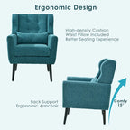 Poltrona Mid-Century Modern con cuscino lombare, Set da 1
