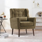 Poltrona Mid-Century Modern con cuscino lombare, Set da 1
