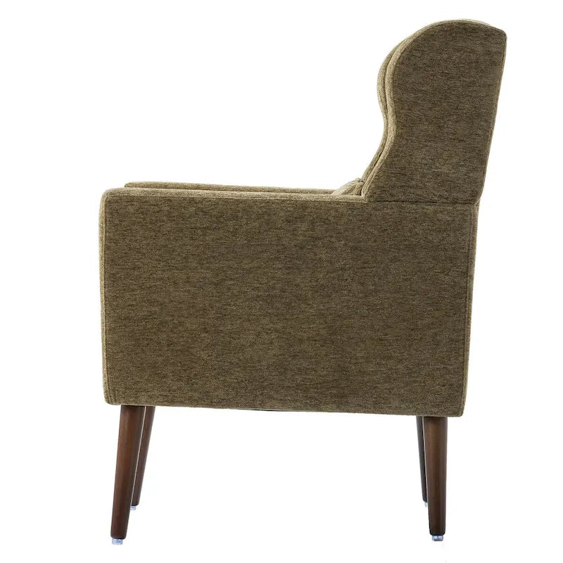 Poltrona Mid-Century Modern con cuscino lombare, Set da 1