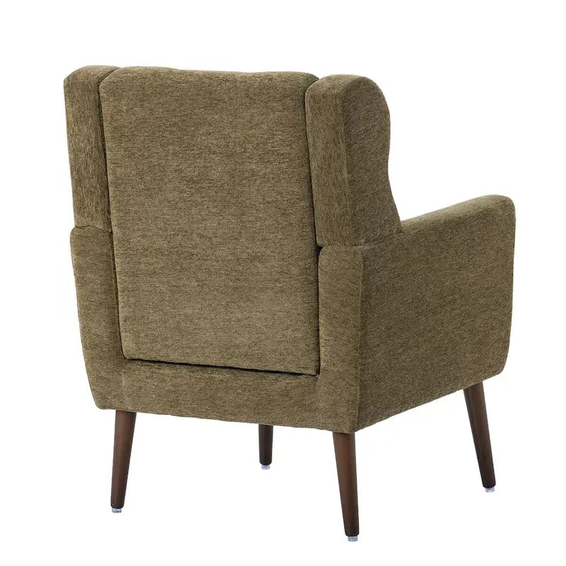 Poltrona Mid-Century Modern con cuscino lombare, Set da 1
