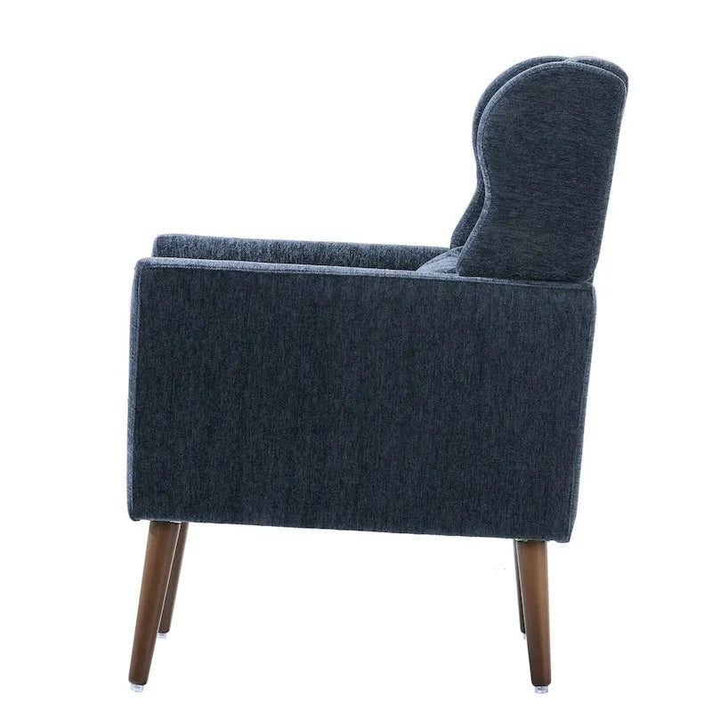 Poltrona Mid-Century Modern con cuscino lombare, Set da 1