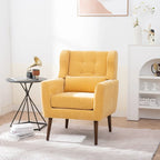 Poltrona Mid-Century Modern con cuscino lombare, Set da 1