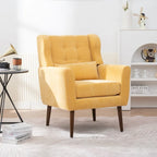 Poltrona Mid-Century Modern con cuscino lombare, Set da 1