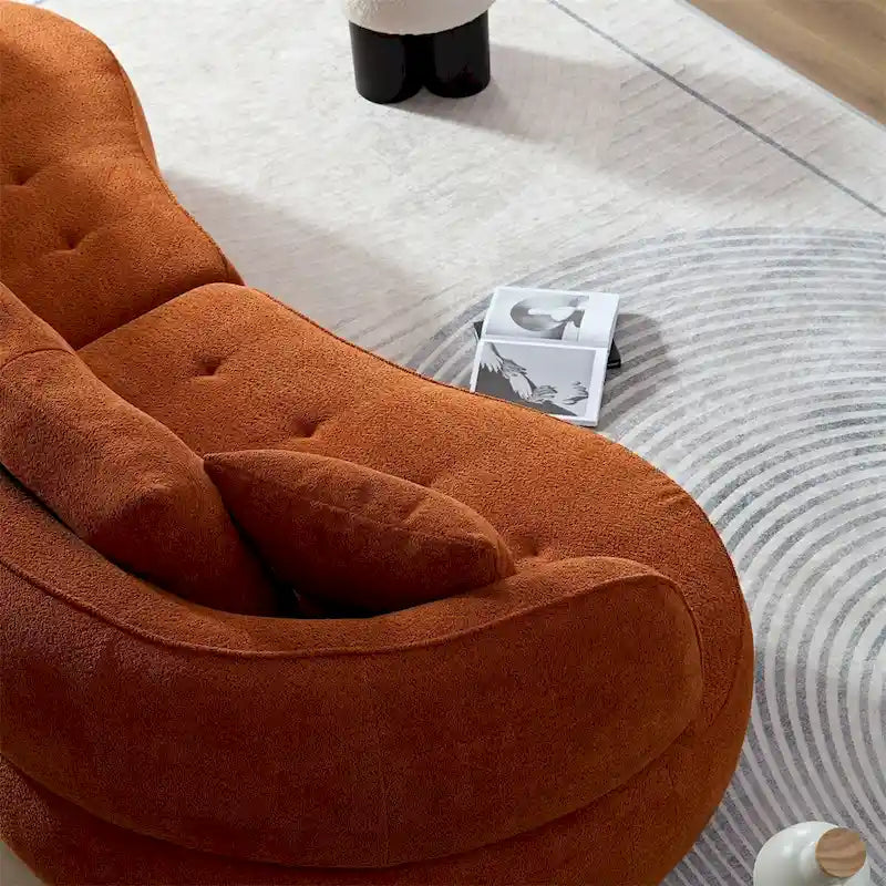 Sectional Sofa With Removable Pillows,Durable Fabric,Solid Wood Frame