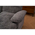 U-shaped profile sofa, including two single seats and two chaise, modular sofa, Chenille sofa