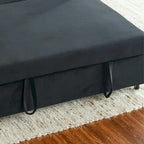 3-in-1 Versatile Velvet Double Sofa with Pullout Bed