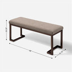 Panca di design contemporaneo con tessuto Bouclé