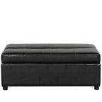 Twin Size Folding Pull out Ottoman Sleeper Bed with Mattress Convertible Guest Bed, PU Upholstered Sleeper Sofa