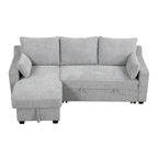 MERAX L-Shaped Couch Convertible Sofa Bed with Storage Chaise