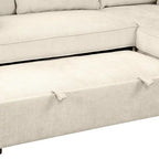 MERAX L-Shaped Couch Convertible Sofa Bed with Storage Chaise