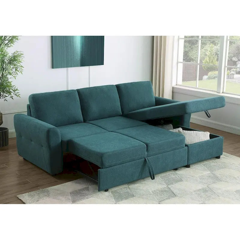 Divano letto angolare Kenna con contenitore