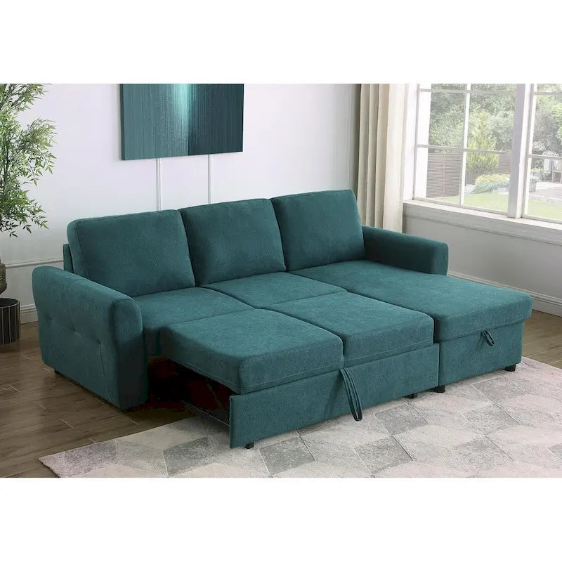 Divano letto angolare Kenna con contenitore