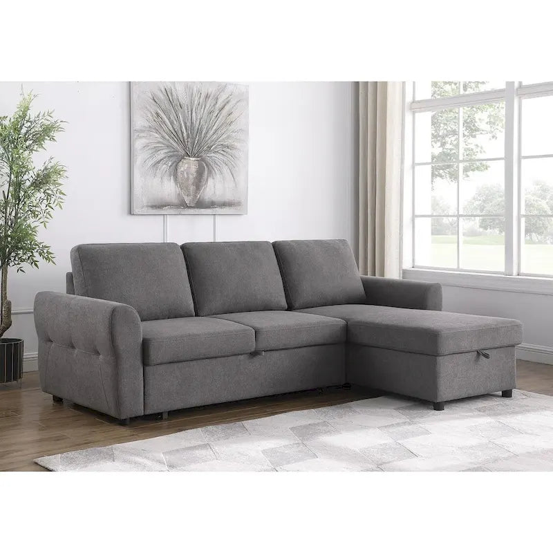 Divano letto angolare Kenna con contenitore