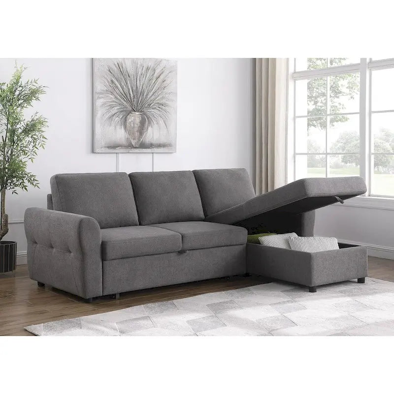 Divano letto angolare Kenna con contenitore
