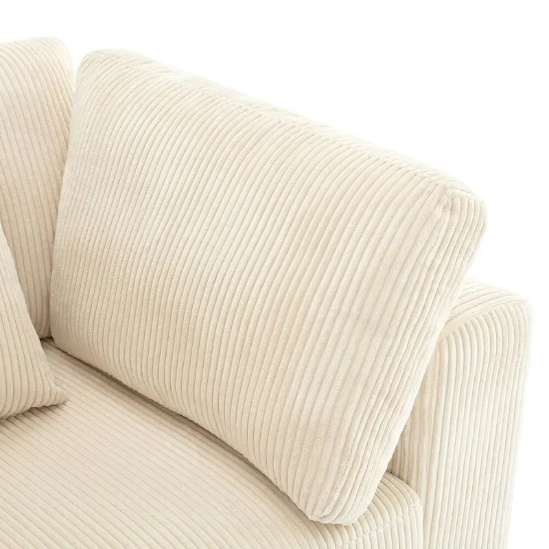 3 Seater Sofa with Removable Back Cushions and 5 Pillows