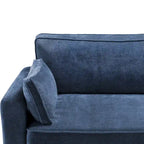 LUE BONA 81 Moderno Divano a 3 posti in Velluto a Coste, Divano Imbottito Rettangolare in Poliestere per Soggiorno - 81L X 33P X 26A