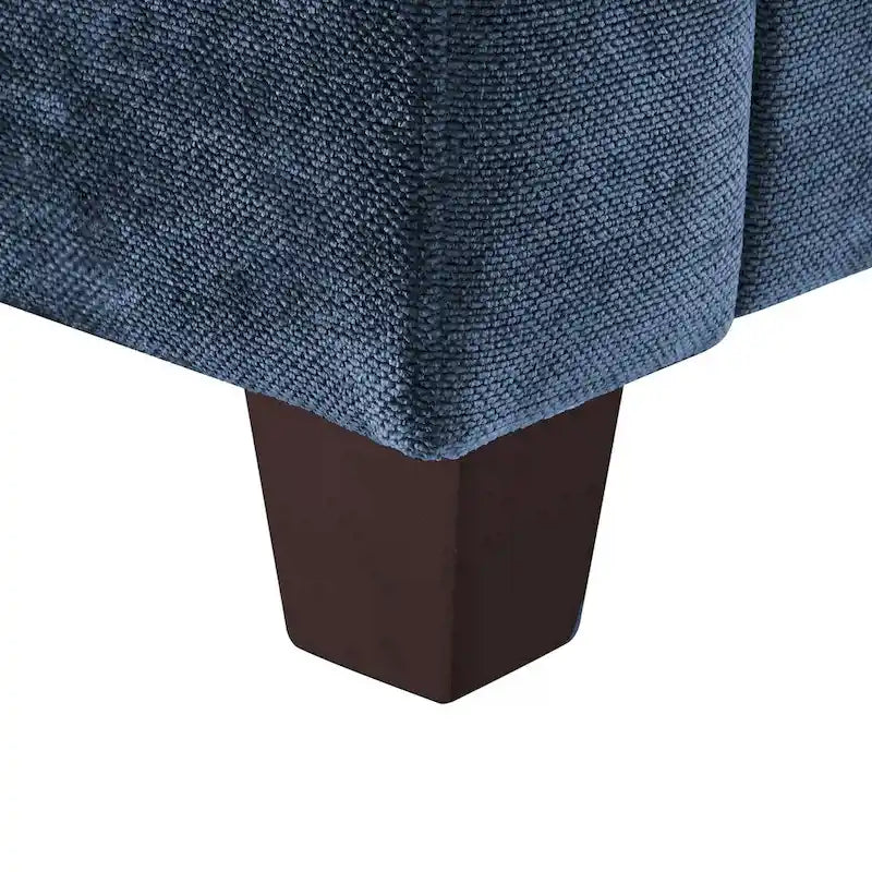 LUE BONA 81 Moderno Divano a 3 posti in Velluto a Coste, Divano Imbottito Rettangolare in Poliestere per Soggiorno - 81L X 33P X 26A