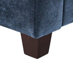 LUE BONA 81 Moderno Divano a 3 posti in Velluto a Coste, Divano Imbottito Rettangolare in Poliestere per Soggiorno - 81L X 33P X 26A