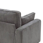 LUE BONA 81 Moderno Divano a 3 posti in Velluto a Coste, Divano Imbottito Rettangolare in Poliestere per Soggiorno - 81L X 33P X 26A