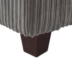 LUE BONA 81 Moderno Divano a 3 posti in Velluto a Coste, Divano Imbottito Rettangolare in Poliestere per Soggiorno - 81L X 33P X 26A