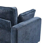 LUE BONA 81 Moderno Divano a 3 posti in Velluto a Coste, Divano Imbottito Rettangolare in Poliestere per Soggiorno - 81L X 33P X 26A