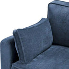 LUE BONA 81 Moderno Divano a 3 posti in Velluto a Coste, Divano Imbottito Rettangolare in Poliestere per Soggiorno - 81L X 33P X 26A