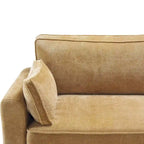 LUE BONA 81 Moderno Divano a 3 posti in Velluto a Coste, Divano Imbottito Rettangolare in Poliestere per Soggiorno - 81L X 33P X 26A