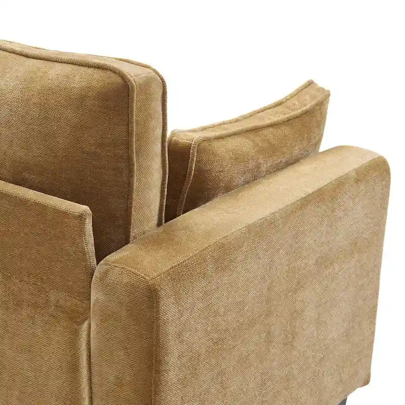 LUE BONA 81 Moderno Divano a 3 posti in Velluto a Coste, Divano Imbottito Rettangolare in Poliestere per Soggiorno - 81L X 33P X 26A