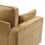 LUE BONA 81 Moderno Divano a 3 posti in Velluto a Coste, Divano Imbottito Rettangolare in Poliestere per Soggiorno - 81L X 33P X 26A