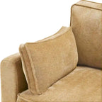 LUE BONA 81 Moderno Divano a 3 posti in Velluto a Coste, Divano Imbottito Rettangolare in Poliestere per Soggiorno - 81L X 33P X 26A