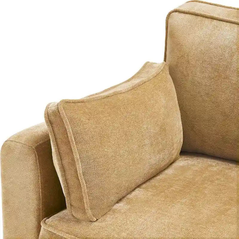 LUE BONA 81 Moderno Divano a 3 posti in Velluto a Coste, Divano Imbottito Rettangolare in Poliestere per Soggiorno - 81L X 33P X 26A