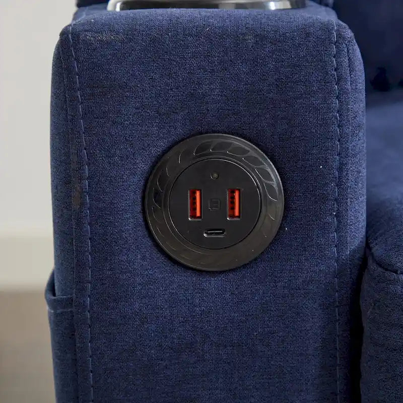 Divano angolare a 3 posti con pouf contenitore