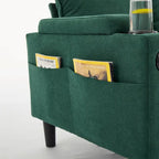 Divano angolare a 3 posti con pouf contenitore
