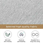 65 Linen Fabric Corner Sofa, Upholstered Indoor Chaise Lounge, Sleeper Sofa, Solid Wood Sofa Bed for Bedroom Living Room