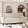 Divani in schiuma Mid-Century Modern con schienale trapuntato a bottoni