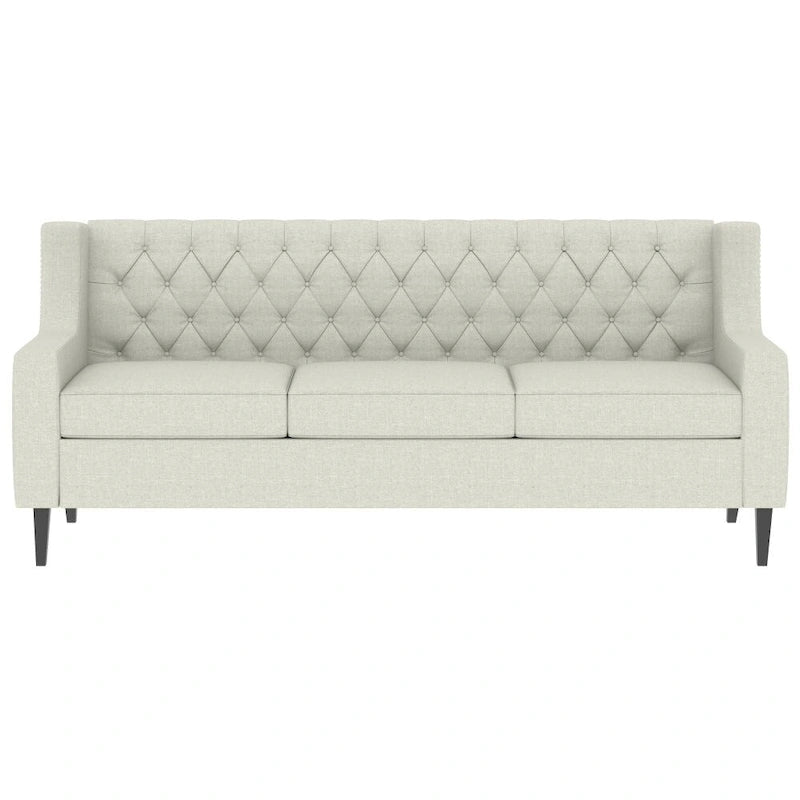 Divani in schiuma Mid-Century Modern con schienale trapuntato a bottoni