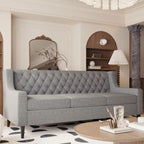 Divani in schiuma Mid-Century Modern con schienale trapuntato a bottoni