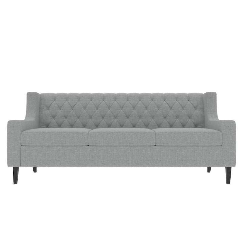 Divani in schiuma Mid-Century Modern con schienale trapuntato a bottoni