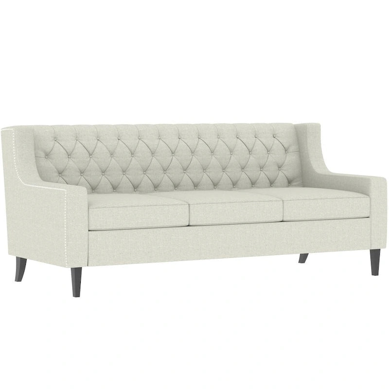 Divani in schiuma Mid-Century Modern con schienale trapuntato a bottoni