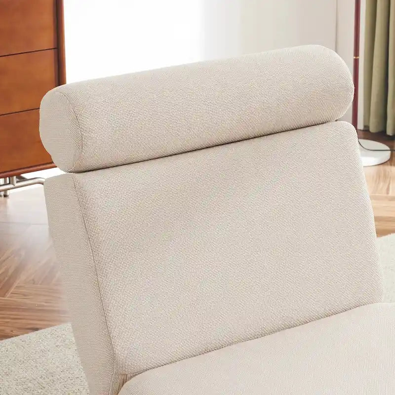 Poltrona Letto Pieghevole Singola con Cuscino, Divano Letto Portatile, Poltrona, Realizzata in Lino Traspirante e Resistente