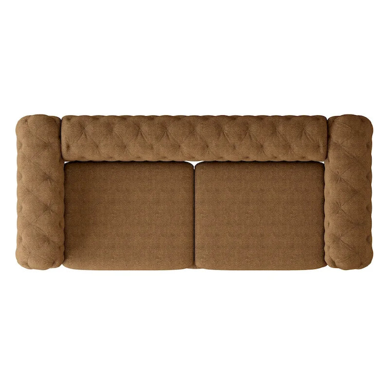 Corvus Aosta Chesterfield Tufted Velvet Sofa