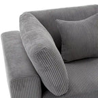 105 Sofa with Cushions and 5 Pillows