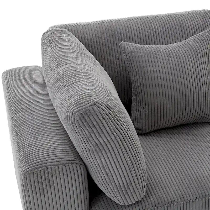 105 Sofa with Cushions and 5 Pillows