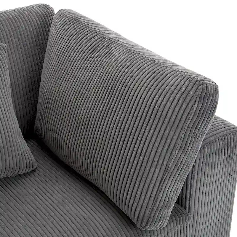105 Sofa with Cushions and 5 Pillows