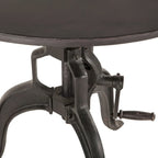 Reclaimed Metal Large Adjustable Crank Side Table by World Interiors