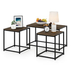 Furinno Camnus Modern Living Room Table Set with One Coffee Table and Two End Tables