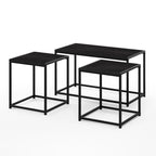 Furinno Camnus Modern Living Room Table Set with One Coffee Table and Two End Tables