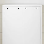 2-Door Metal Storage Cabinet with Adjustable Shelves
