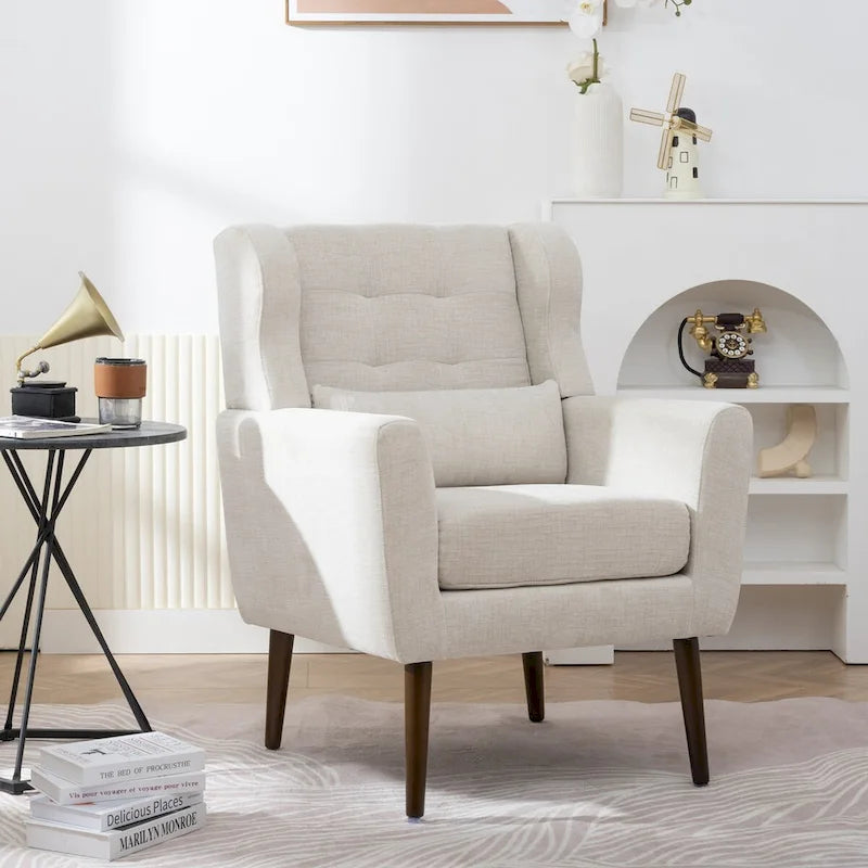 Poltrona di design moderna, sedia da lettura comoda, poltrona lounge