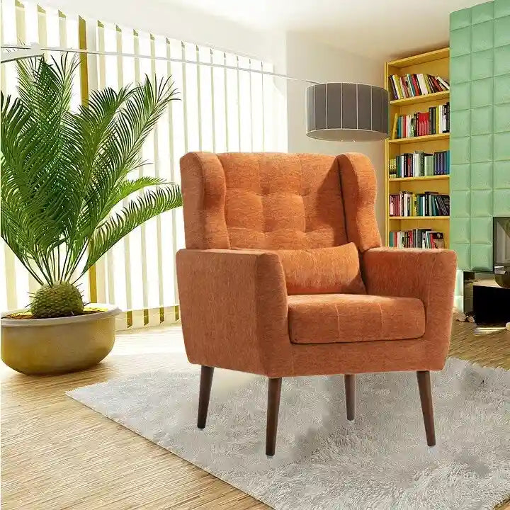 Poltrona di design moderna, sedia da lettura comoda, poltrona lounge